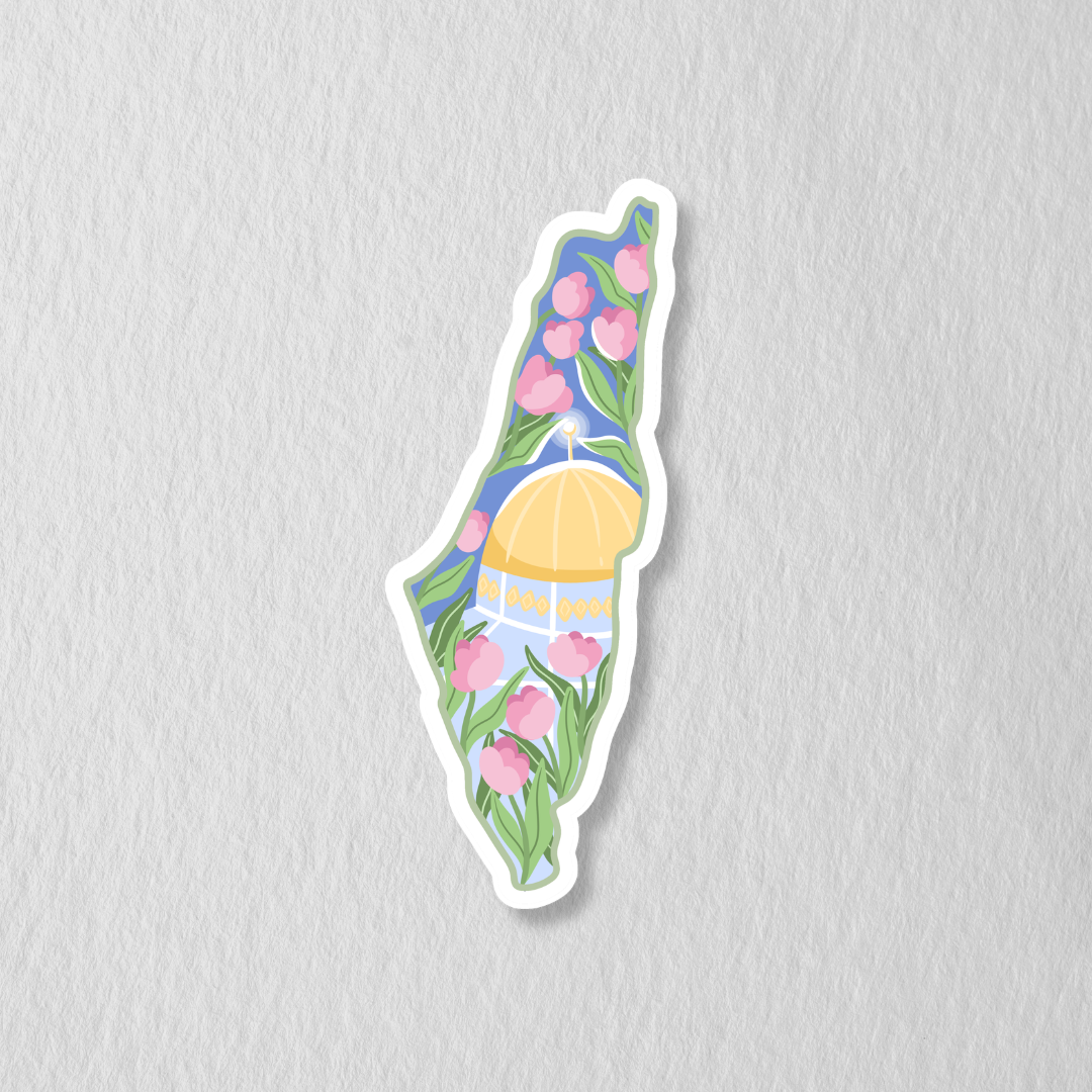 Flora Al-Aqsa Die Cut Sticker