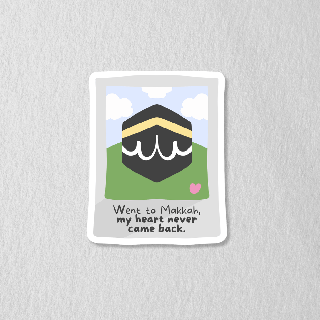 Makkah Polaroid Die Cut Sticker