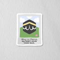 Makkah Polaroid Die Cut Sticker