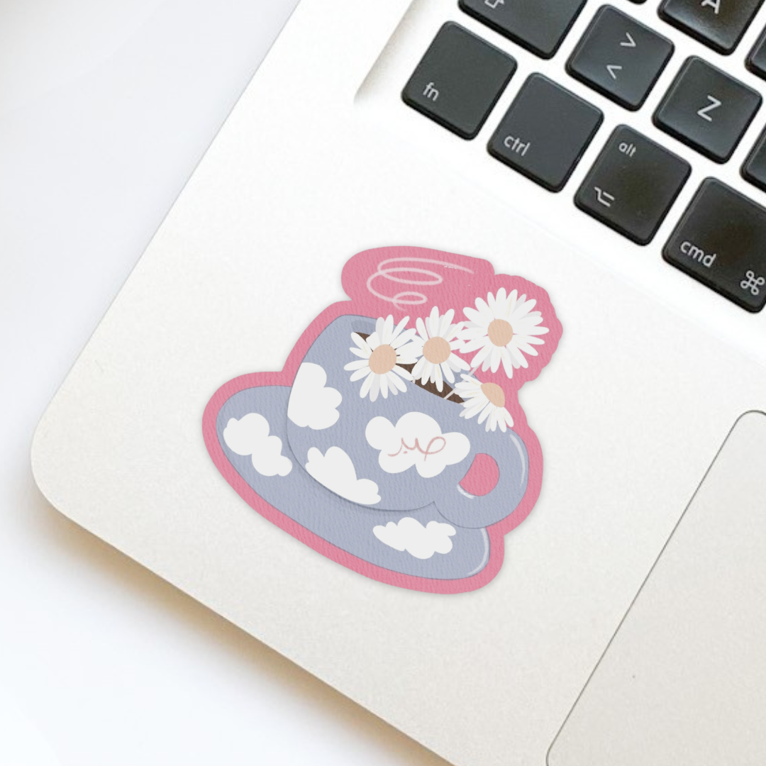Sabr Coffee Cup Die Cut Sticker
