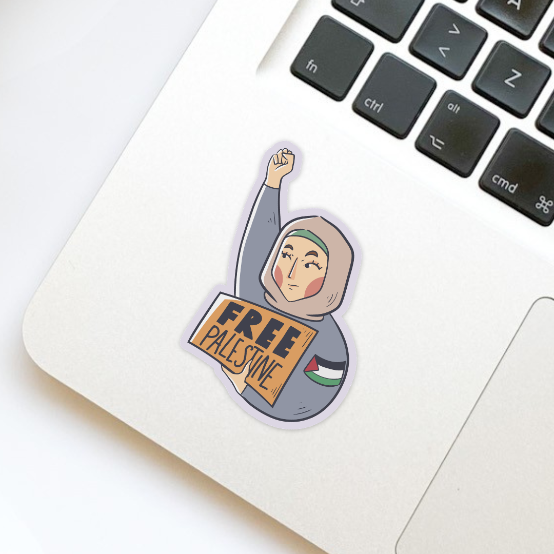 Free Palestine Die Cut Sticker