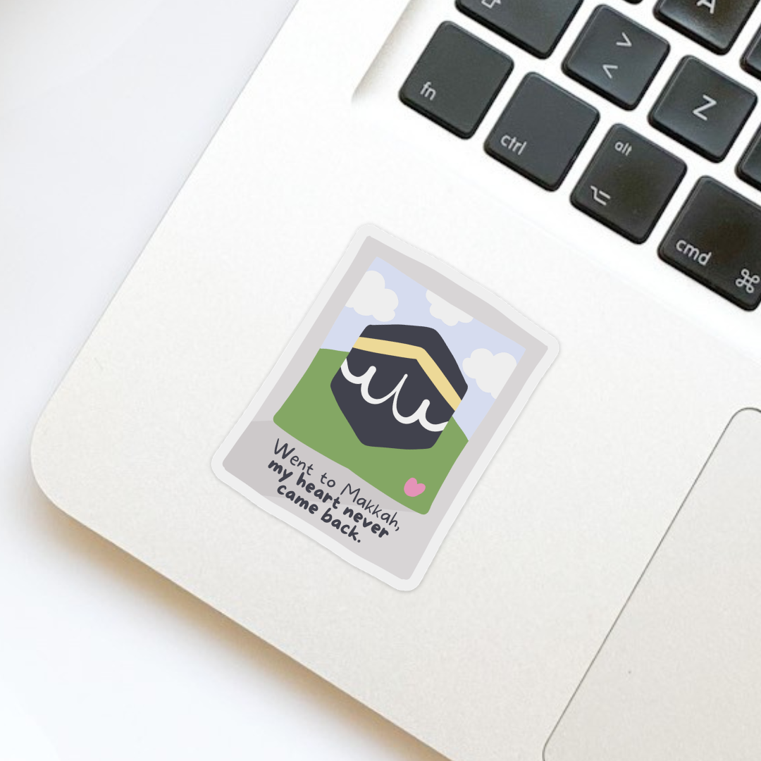 Makkah Polaroid Die Cut Sticker
