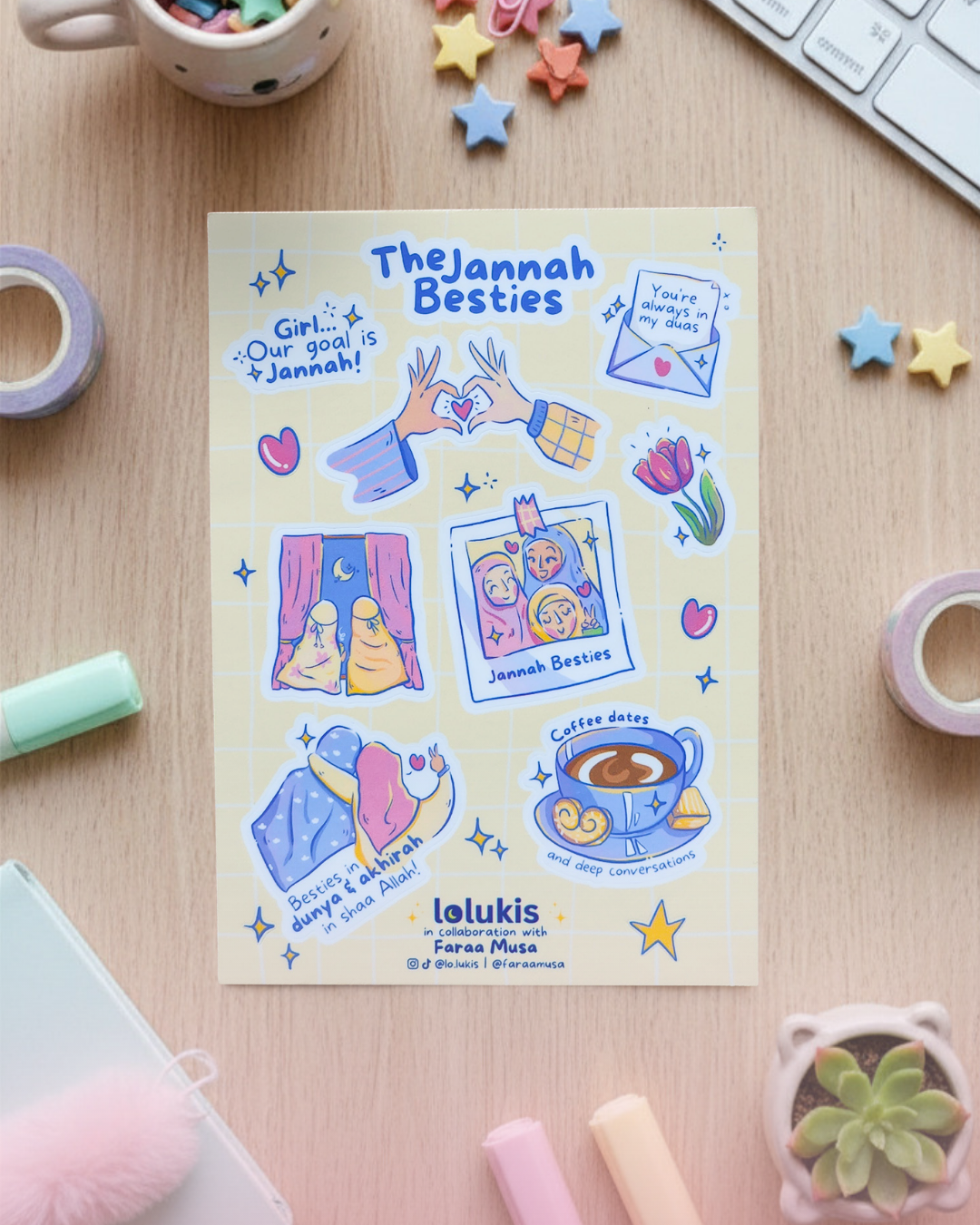 Sticker Sheet - The Jannah Besties