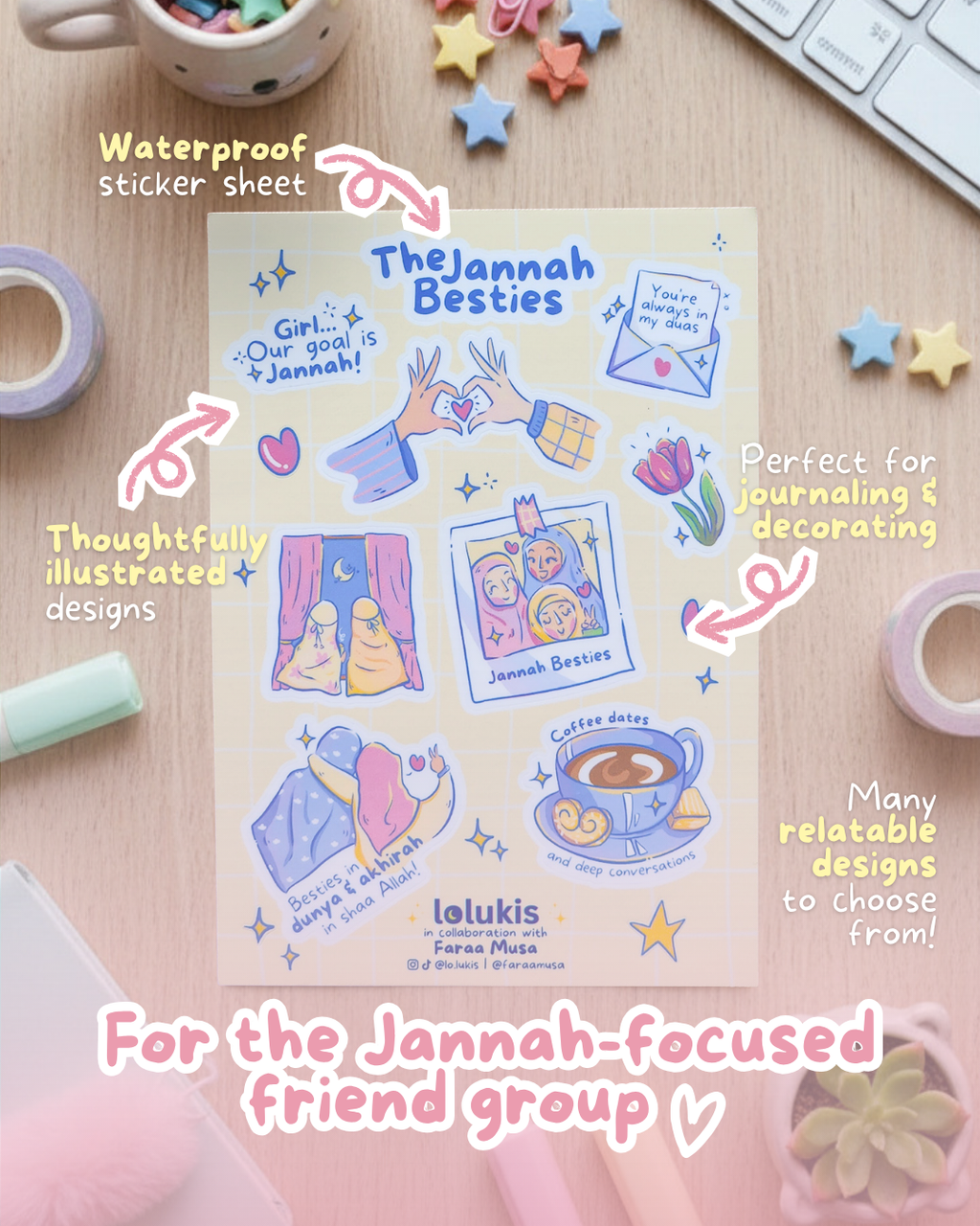 Sticker Sheet - The Jannah Besties