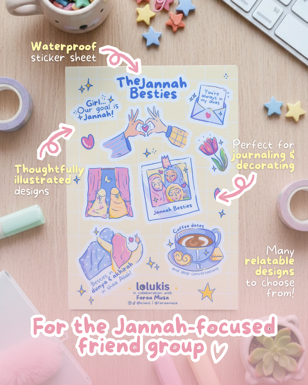 Sticker Sheet - The Jannah Besties