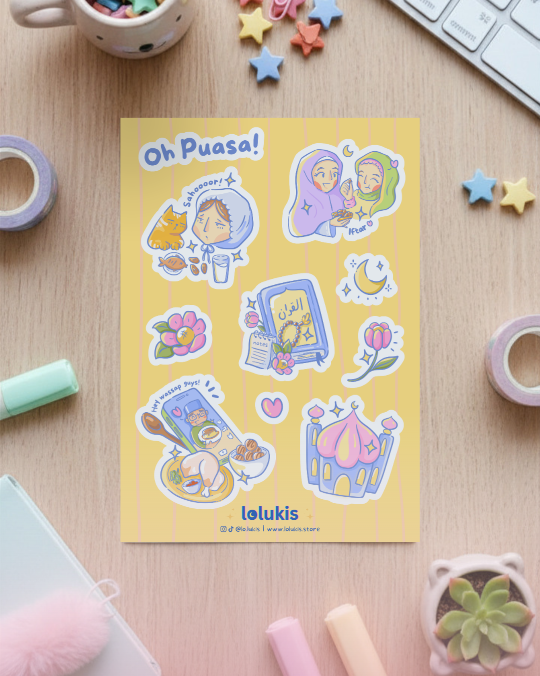 Sticker Sheet - Oh Puasa