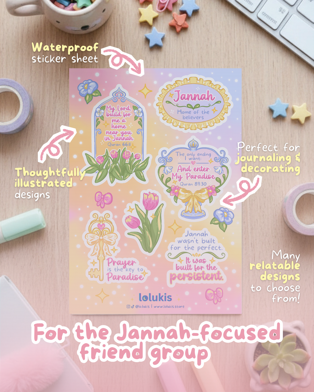 Sticker Sheet - Jannah: Home of the Believers