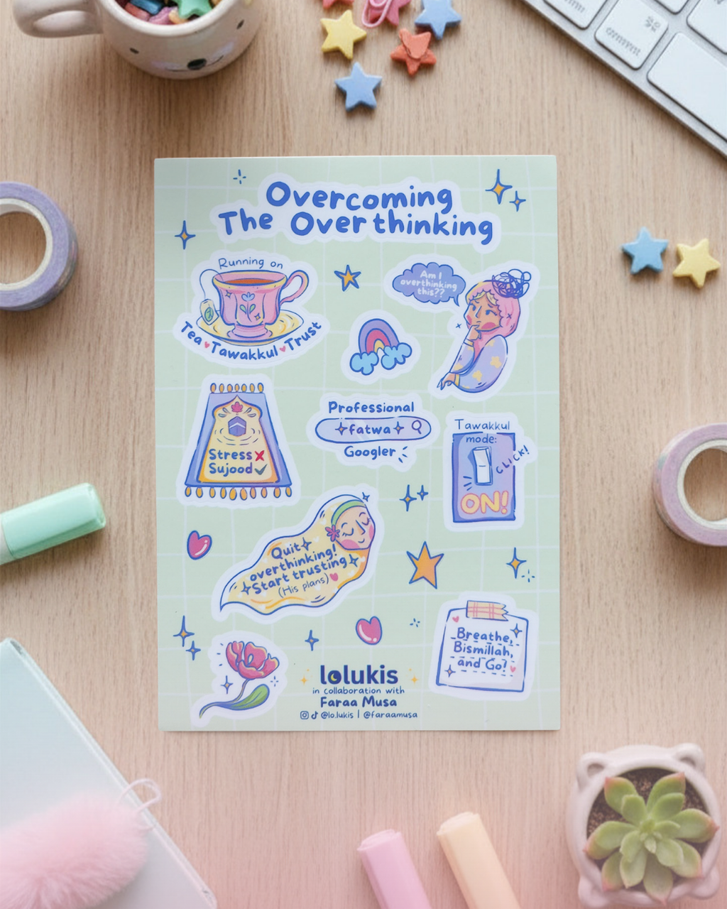 Sticker Sheet - Overcoming The Overthinking