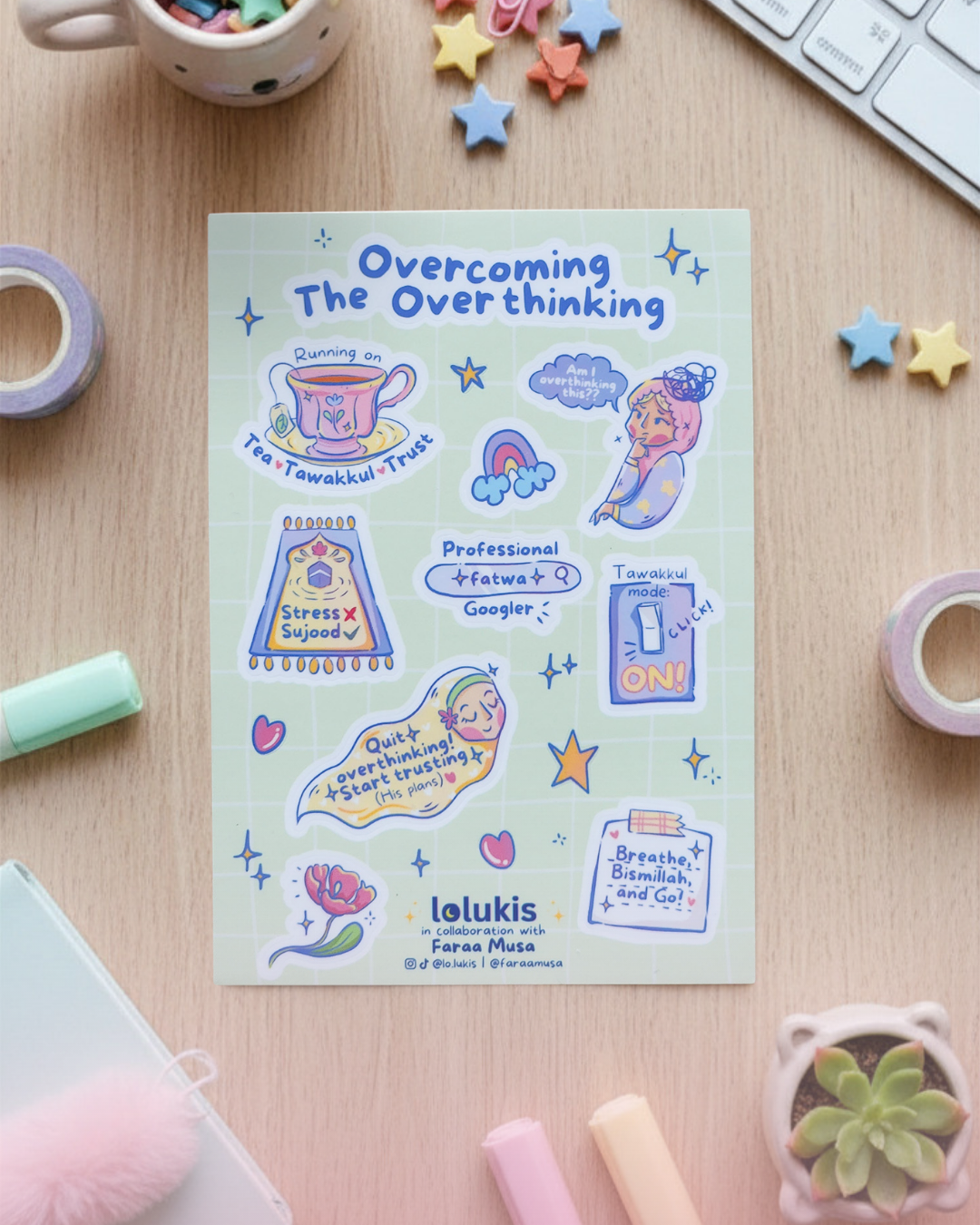 Sticker Sheet - Overcoming The Overthinking