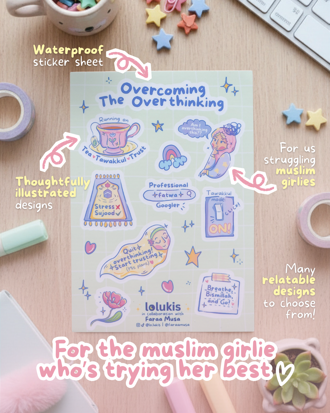 Sticker Sheet - Overcoming The Overthinking