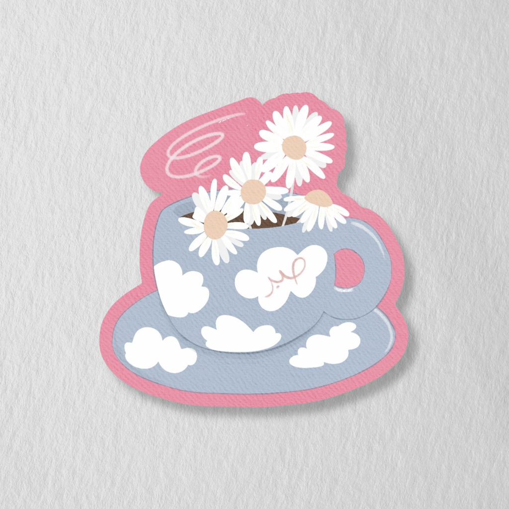 Sabr Coffee Cup Die Cut Sticker