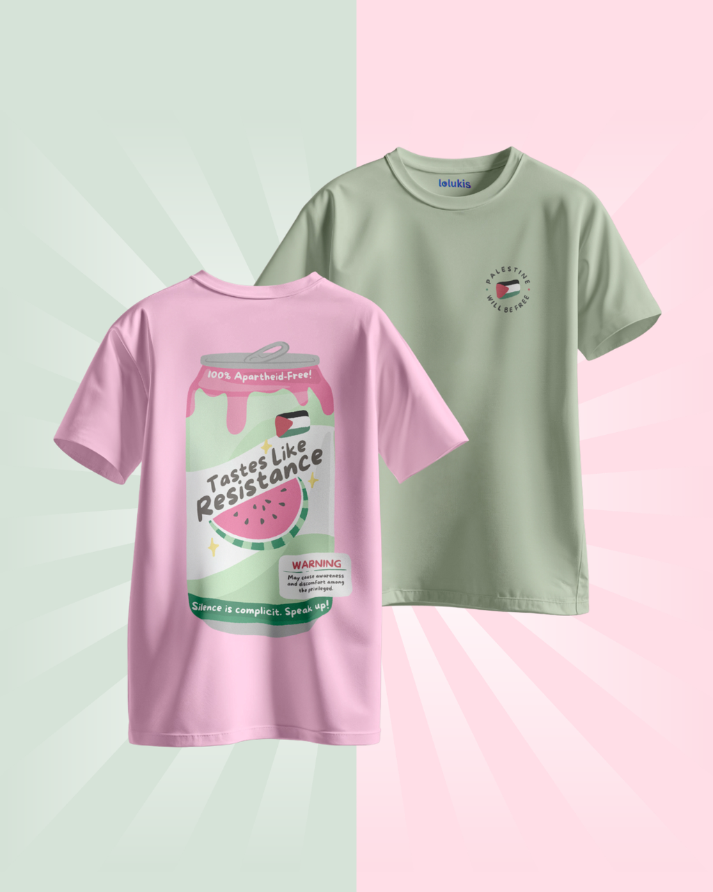 T shirt (Loose Fit) - Resistance Soda Palestine