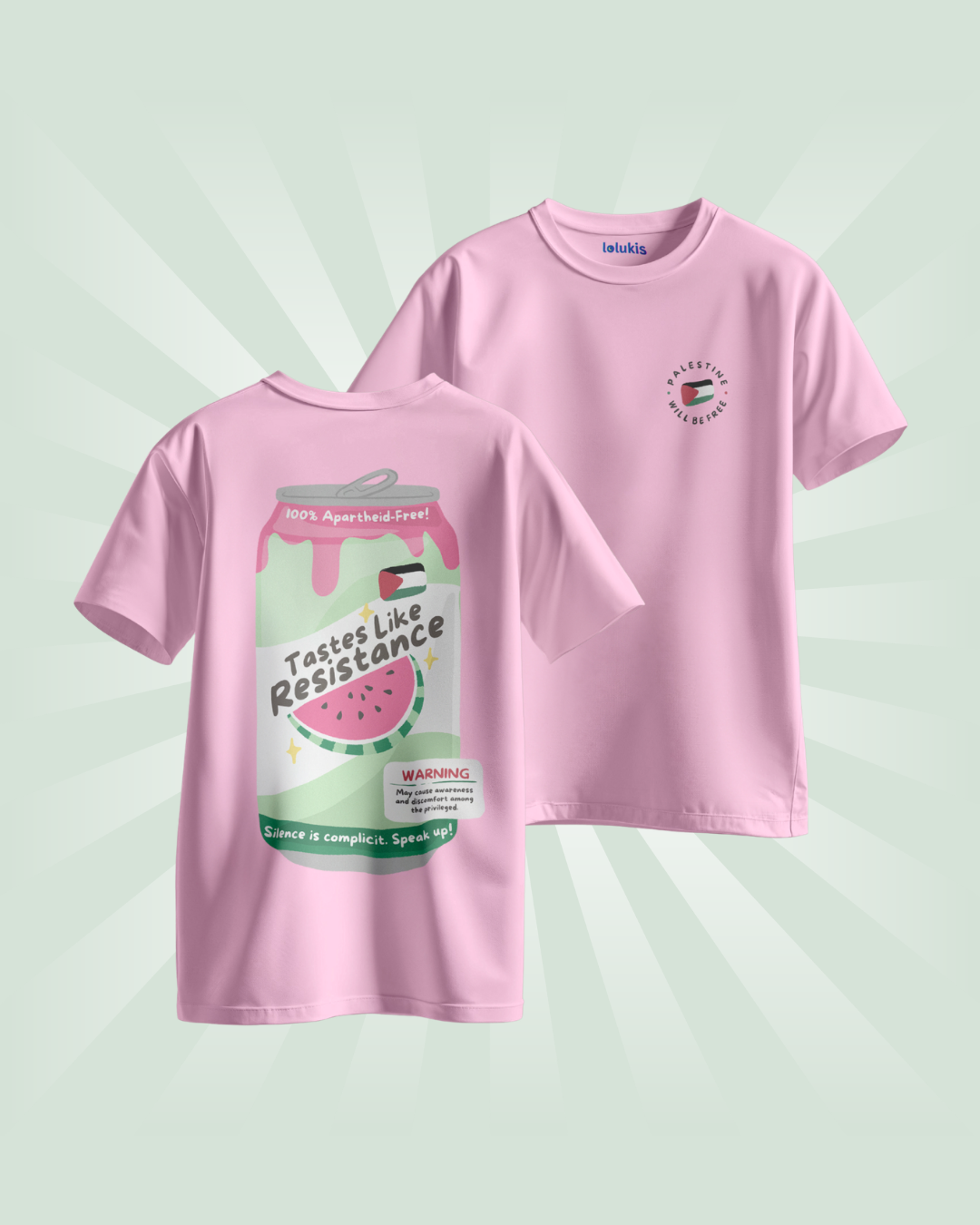 T shirt (Loose Fit) - Resistance Soda Palestine