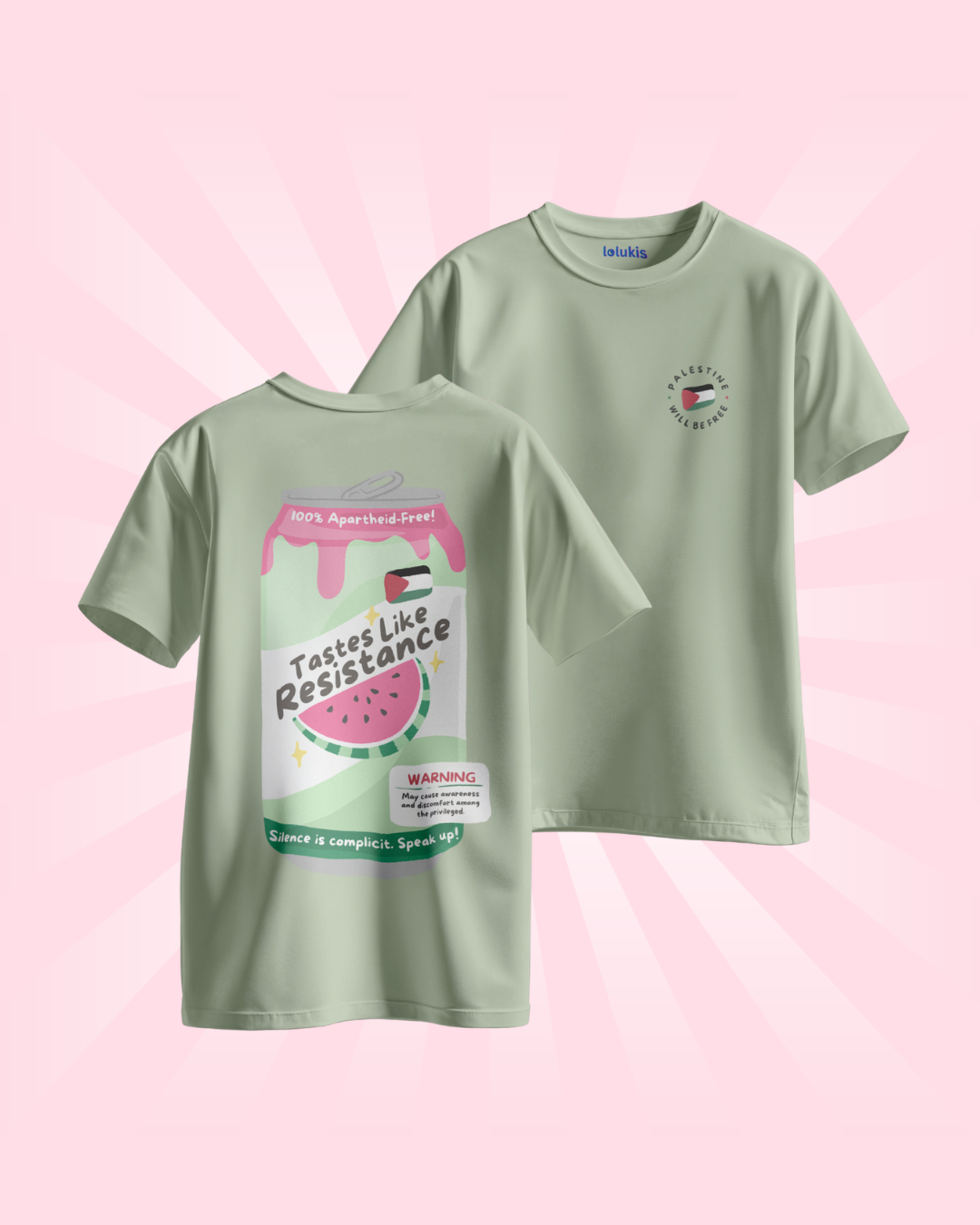 T shirt (Loose Fit) - Resistance Soda Palestine