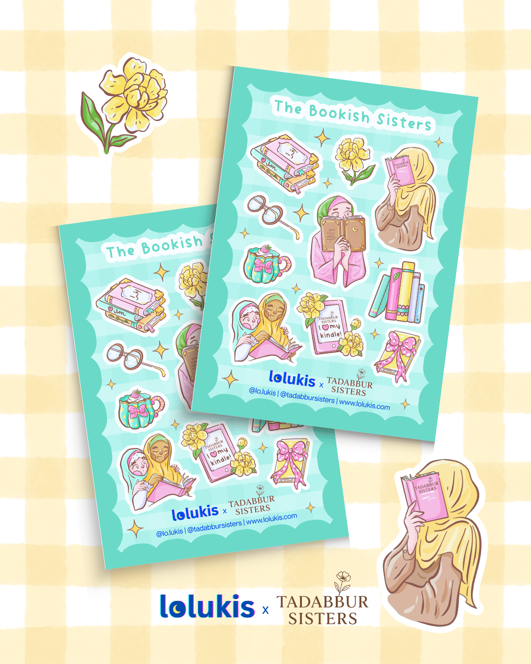 Sticker Sheet - The Bookish Sisters