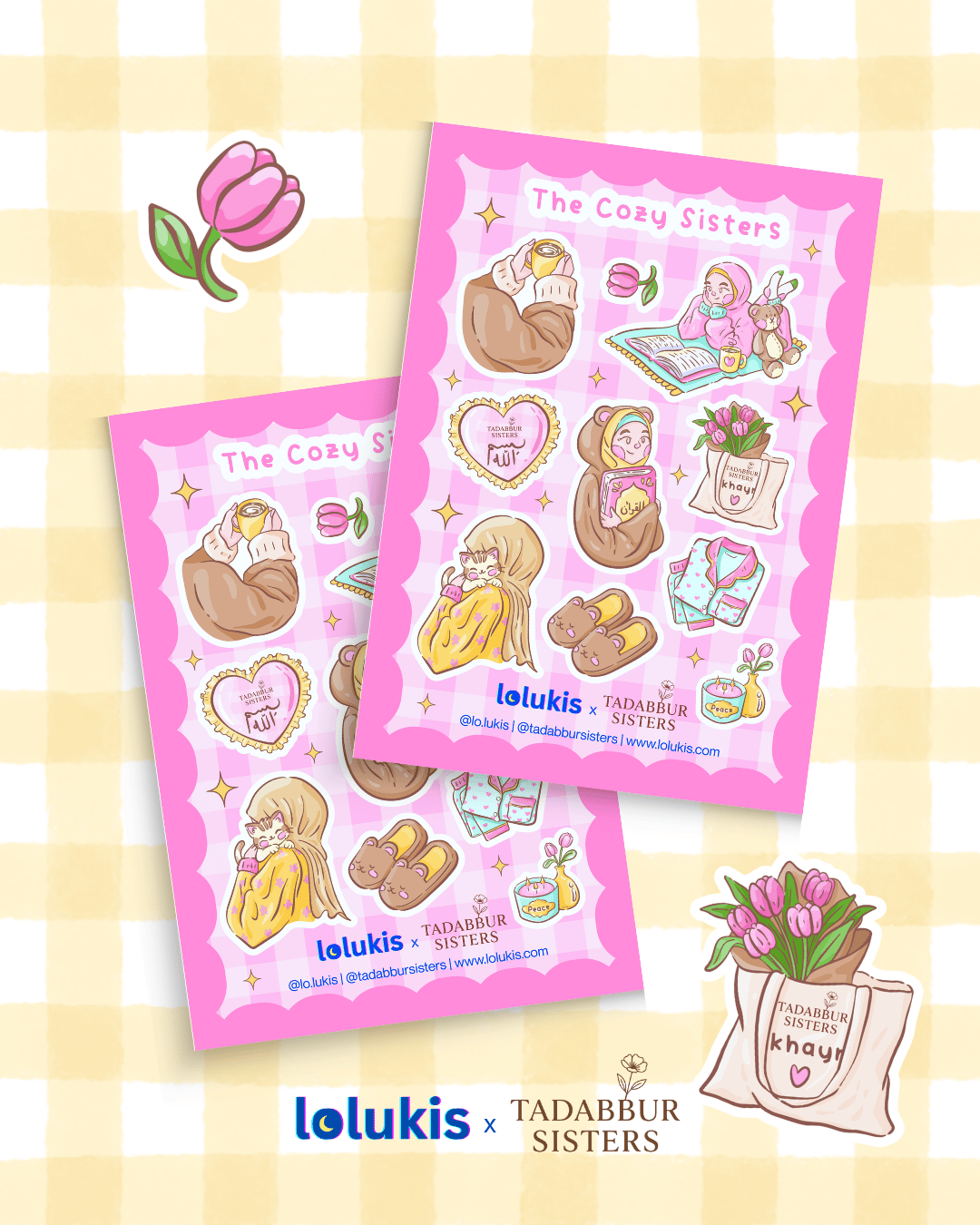 Sticker Sheet - The Cozy Sisters