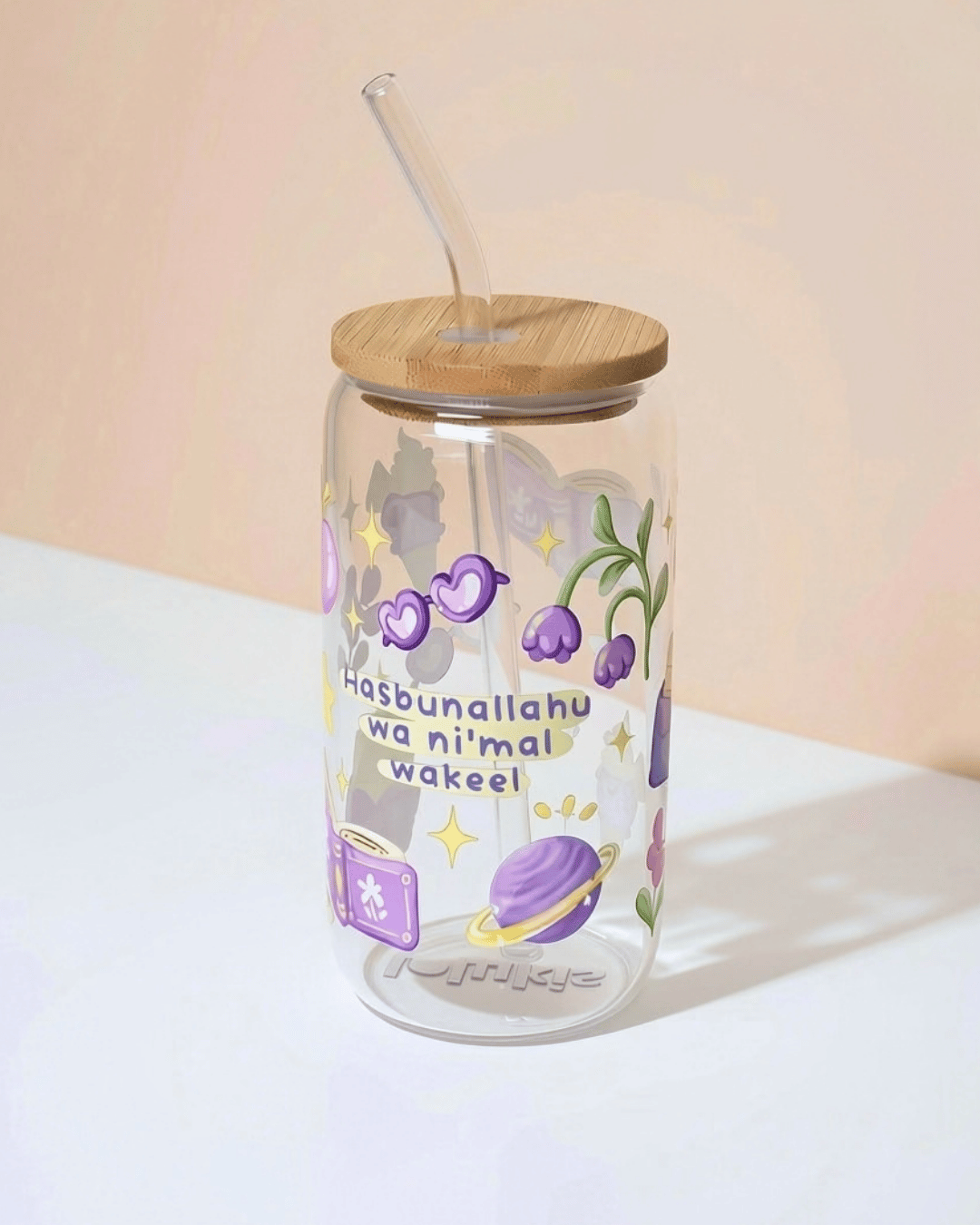 Glass Sippy Cups - Hasbunallahu wa ni'mal wakeel